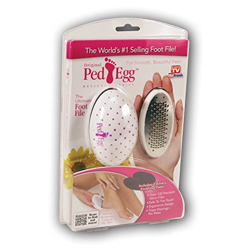 PedEgg Designer Series foot file with a printed shell